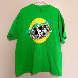 Walt Disney World Bright Green Tee Size 2XL